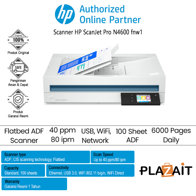 Scanner HP ScanJet Pro N4600 fnw1