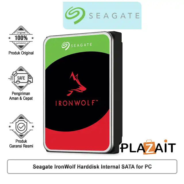 Seagate IronWolf Harddisk Internal SATA for PC - 2TB