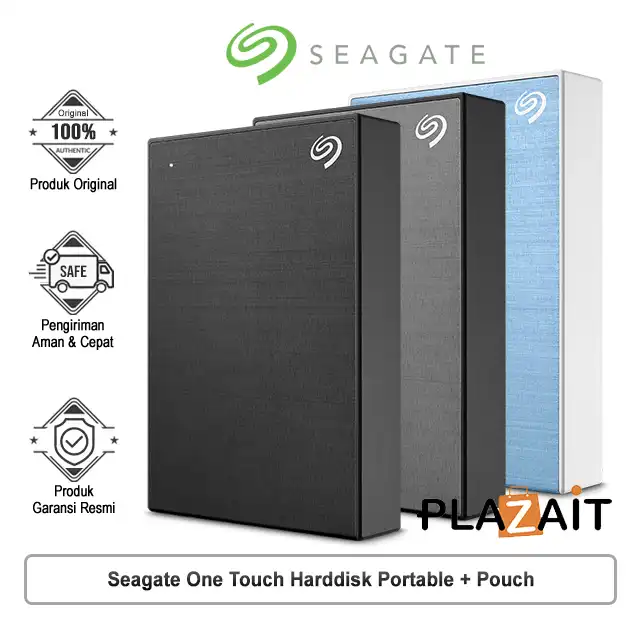 Seagate One Touch Harddisk External Portable USB 3.0 + Pouch