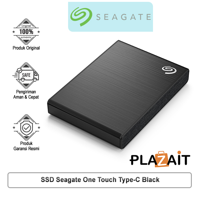 Seagate One Touch SSD External Type-C Black + Pouch