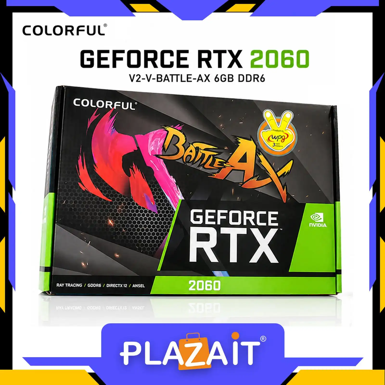 VGA COLORFUL GEFORCE RTX 2060 V2-V BATTLE-AX 6GB GDDR6 LIKE NEW