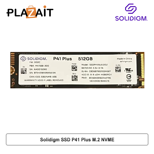 Solidigm SSD P41 Plus M.2 NVME - 512GB