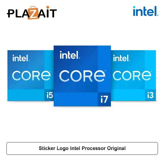 Sticker Logo Processor Intel Core i3 i5 i7 Original