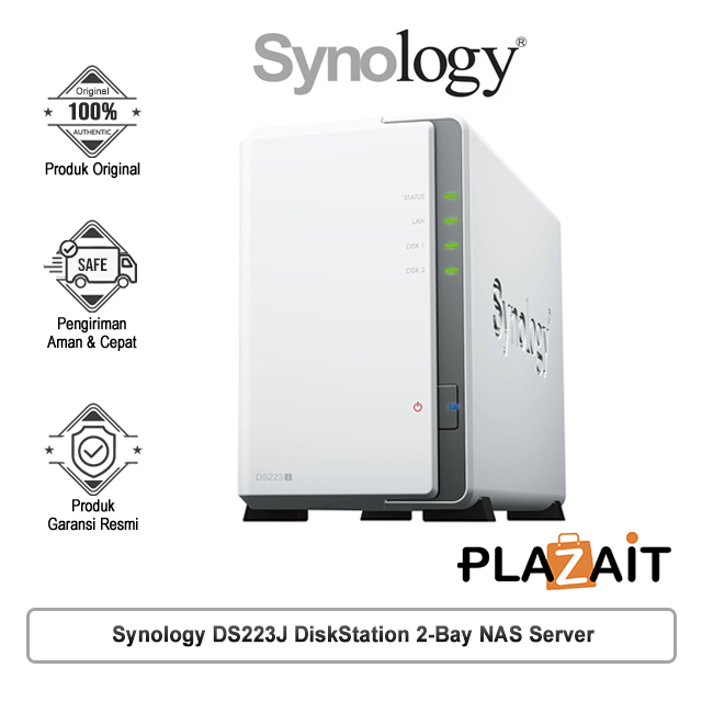 Synology DS223J DiskStation 2-Bay NAS Server Storage Cloud DS 223J