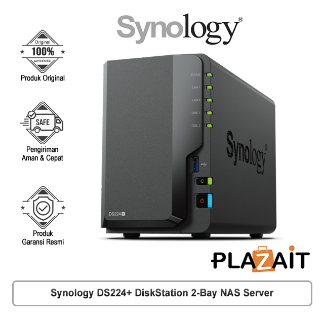 Synology DS224+ DiskStation 2-Bay NAS Server Storage Cloud DS 224+