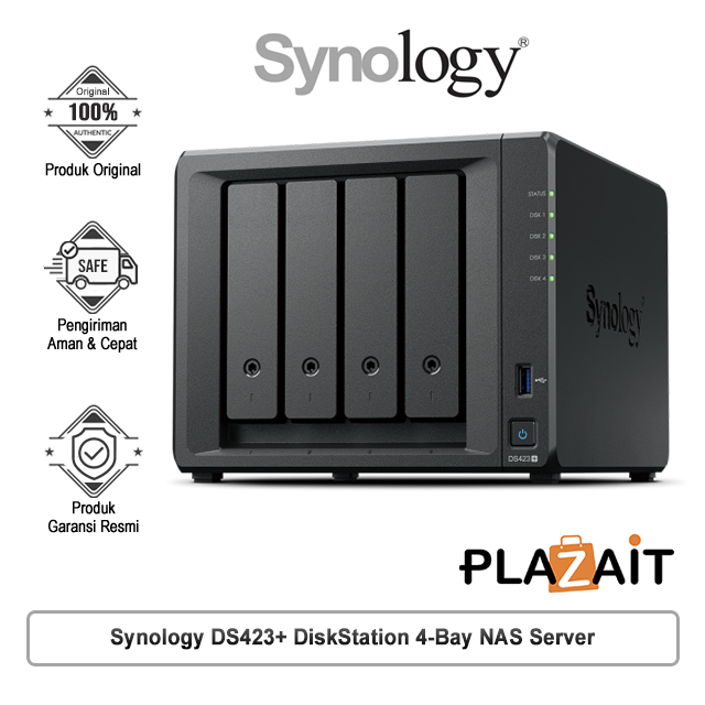 Synology DS423+ DiskStation 4-Bay NAS Server Storage Cloud DS 423+