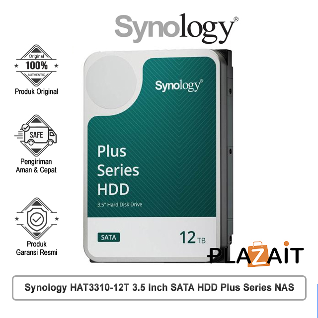 Synology HAT3310-12T 3.5 Inch SATA Harddisk Plus Series NAS - 12TB