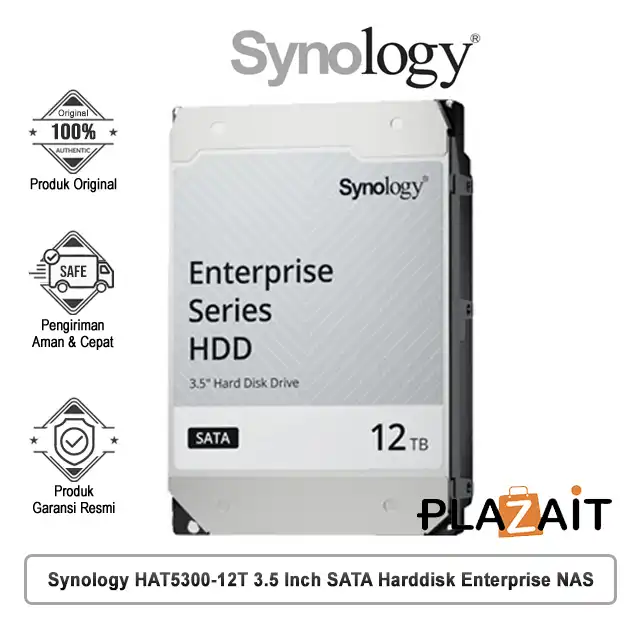 Synology HAT5300-12T 3.5 Inch SATA Harddisk Enterprise NAS - 12TB