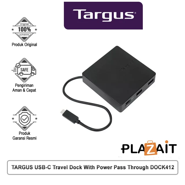 TARGUS USB-C Travel Dock With Poer Pass Throught DOCK412
