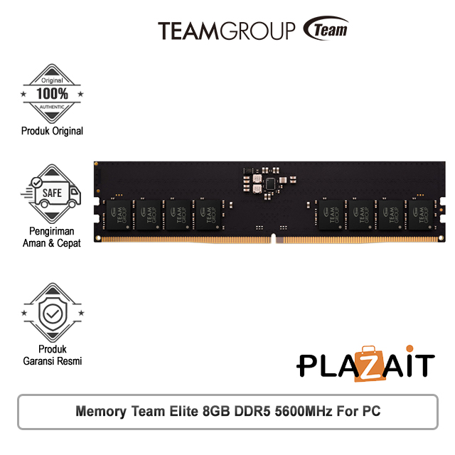 Team Elite Memory DDR5 5600MHz For PC - 8GB