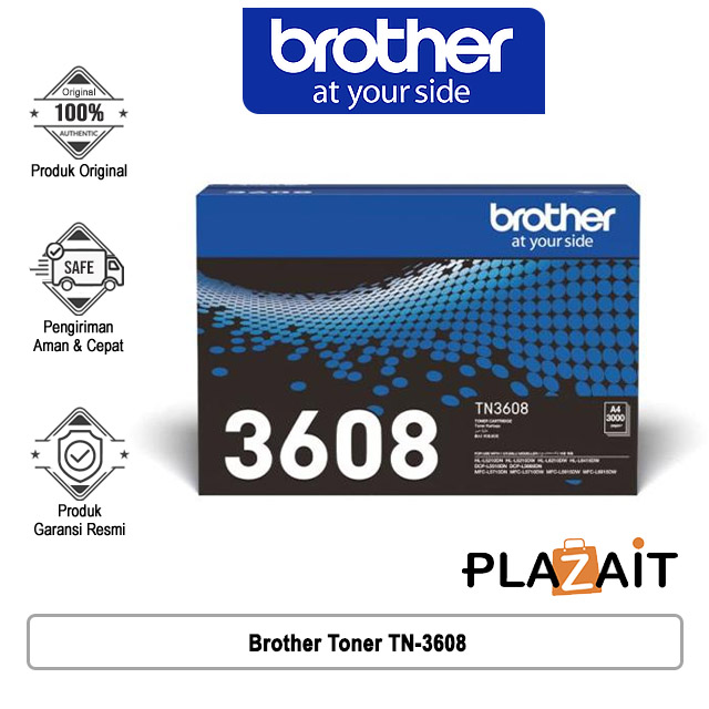 Brother Toner TN-3608 Black (3.000 pages)