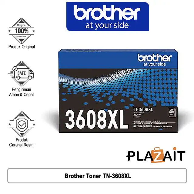 Brother Toner TN-3608XL Black (6,000 pages)