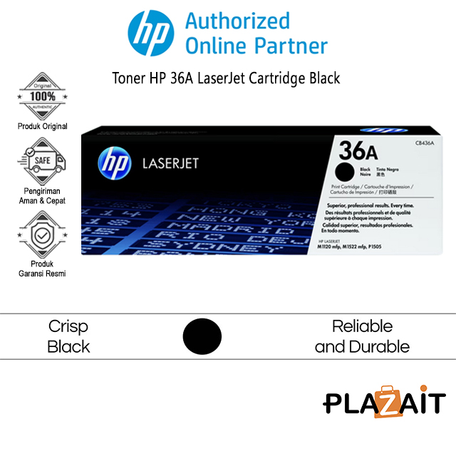 Toner HP 36A Original LaserJet Cartridge Black