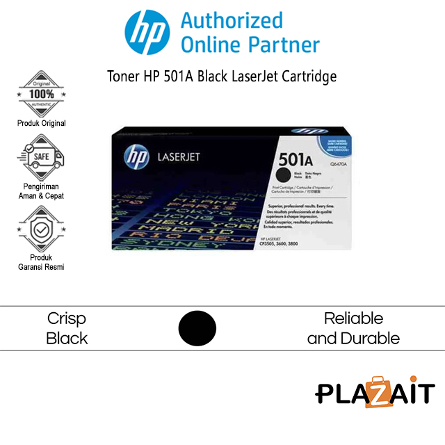 Toner HP 501A Black LaserJet Cartridge Q6470A