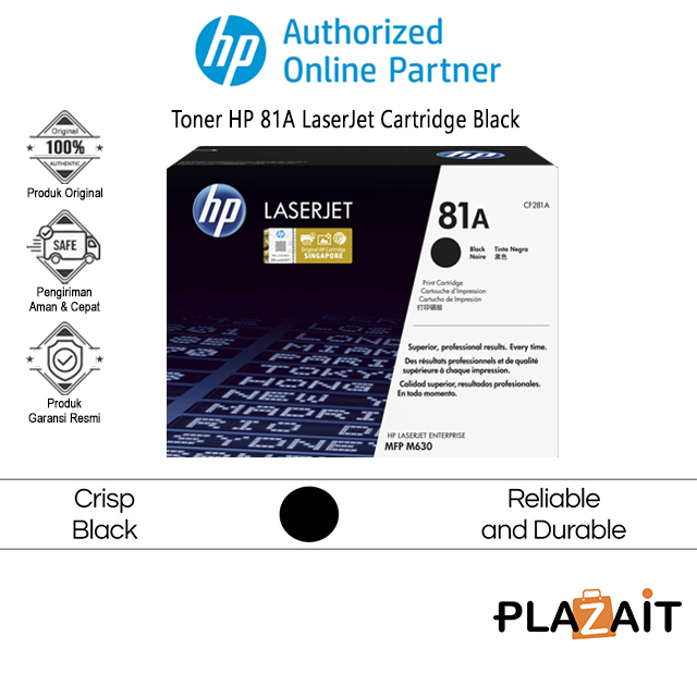 Toner HP 81A Original LaserJet Cartridge Black