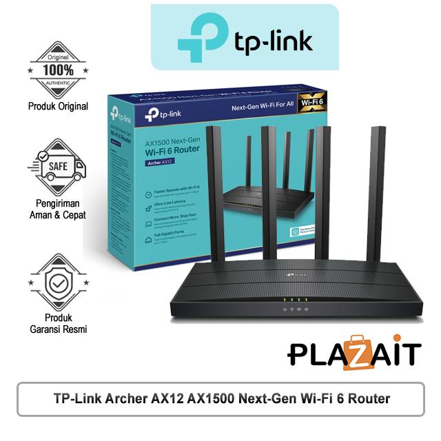 TP-Link Archer AX12 AX1500 Next-Gen Wi-Fi 6 Wireless Dual-Band Gigabit Router