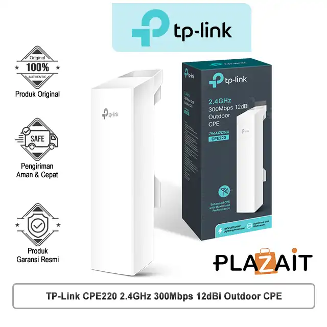 TP-Link CPE220 2.4GHz 300Mbps 12dBi Outdoor CPE