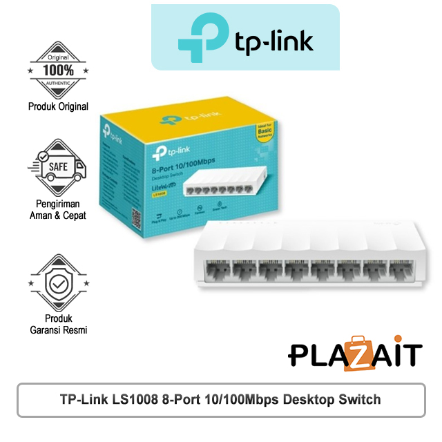TP-Link TL-LS1008 8-Port 10/100Mbps Desktop Switch