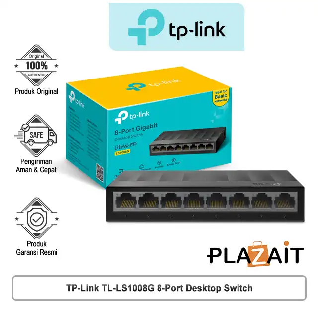 TP-Link TL-LS1008G 8-Port 10/100/1000Mbps Desktop Switch