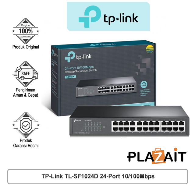 TP-Link TL-SF1024D 24-Port 10/100Mbps Dekstop/Rackmount Switch
