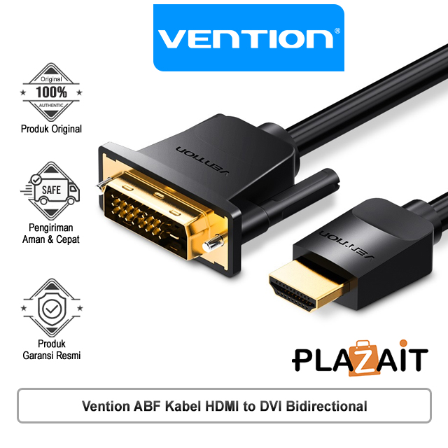 Vention ABF Kabel HDMI to DVI Bidirectional DVI-D 24+1 to HDMI 1080P