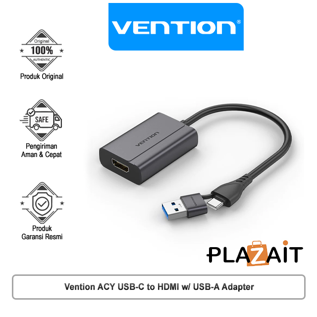 Vention ACY USB-C to HDMI w/ USB-A Video Display Adapter