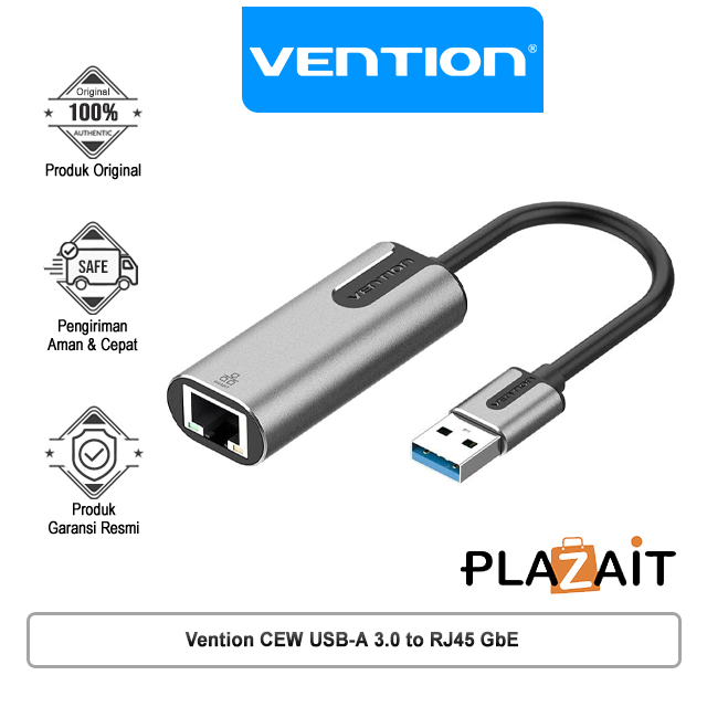 Vention CEW USB-A 3.0 to Lan RJ45 Gigabit Ethernet Adapter