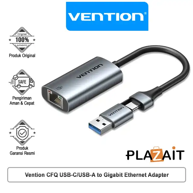 Vention CFQ USB-C/USB-A to Gigabit Ethernet Adapter