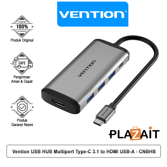 Vention CNB USB HUB Multiport Type-C 3.1 to HDMI USB-A