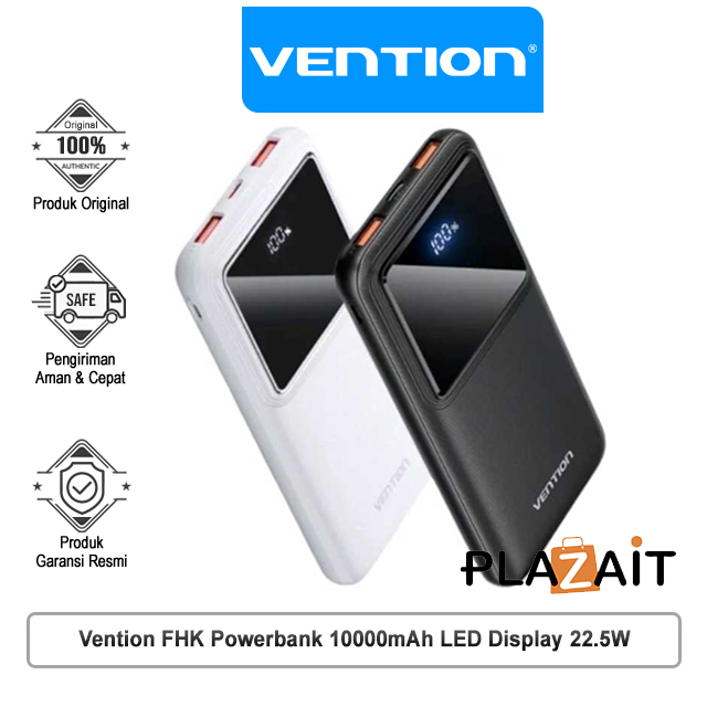 Vention FHK Powerbank 10000mAh Smart Digital LED Display 22.5W