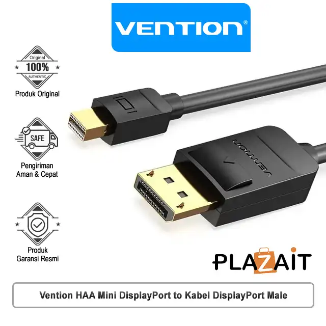 Vention HAA Mini DisplayPort to Kabel DisplayPort Male - 1.5M