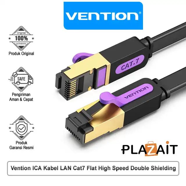 Vention ICA Kabel LAN Cat7 Flat High Speed Double Shielding