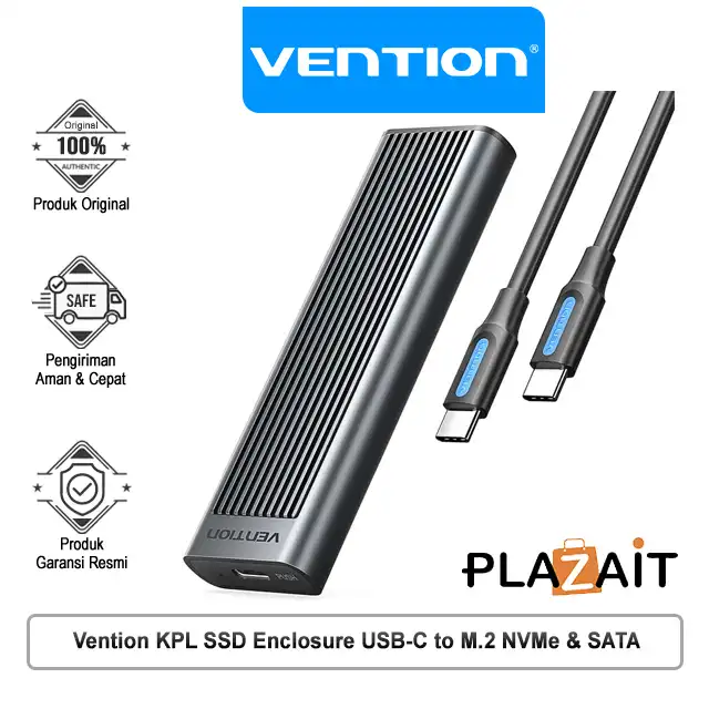 Vention KPL SSD Enclosure USB-C to M.2 NVMe & SATA