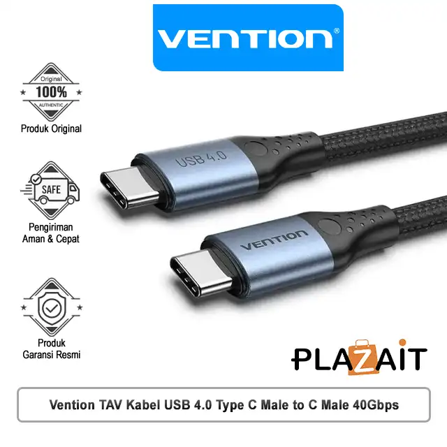 Vention TAV Kabel USB 4.0 Type C Male to C Male 5A 40Gbps