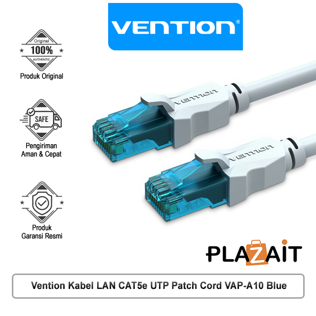 Vention VAP-A10 Kabel LAN CAT5e UTP Patch Cord - Blue