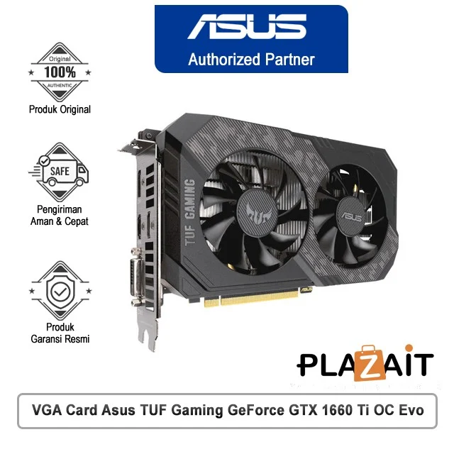 VGA Card Asus TUF Gaming GeForce GTX 1660 Ti OC Evo (90YV0CT7-M0NA00)
