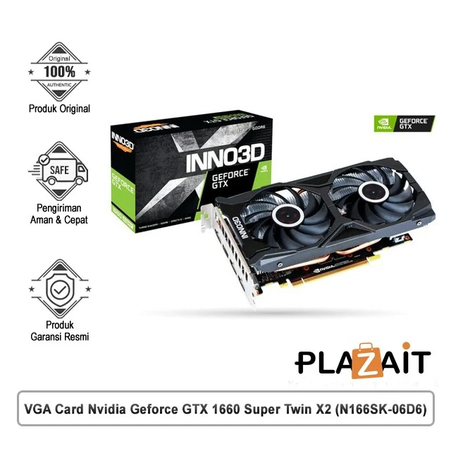 VGA Card Nvidia Geforce GTX 1660 Super Twin X2 (N166SK-06D6)