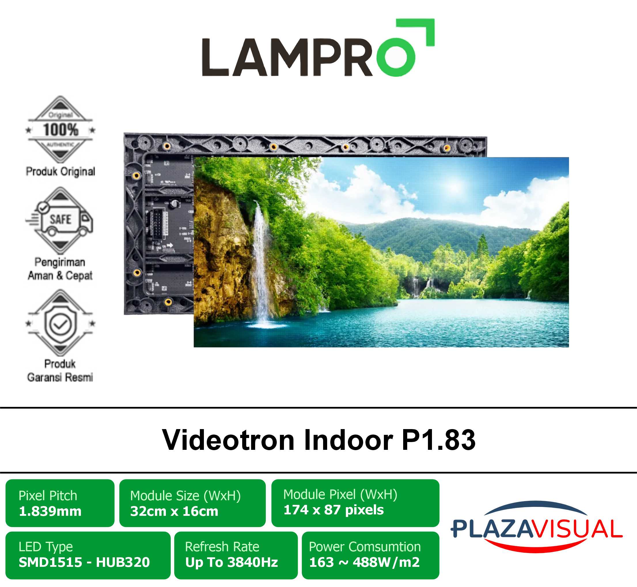 Videotron Indoor P1.83 Lampro By Unilumin