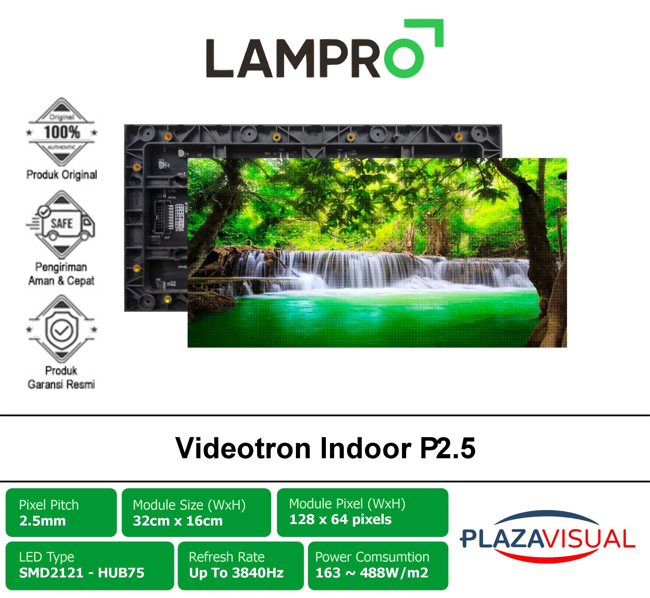 Videotron Indoor P2.5 Lampro By Unilumin