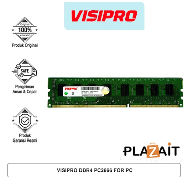VISIPRO DDR4 4GB, 8GB PC2666 FOR PC