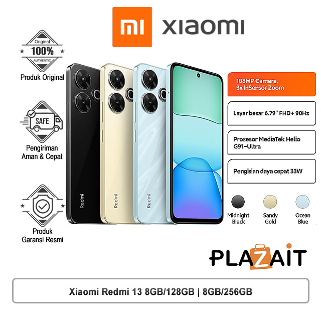 Xiaomi Redmi 13 LTE 8GB/128GB | 8GB/256GB - Garansi Resmi