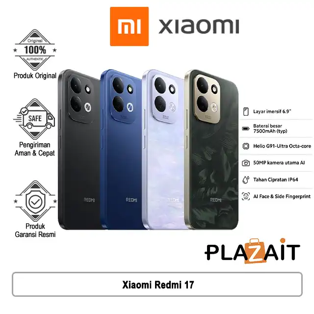 Xiaomi Redmi 17 LTE 4GB/128GB | 6GB/128GB | 6GB/256GB - Garansi Resmi