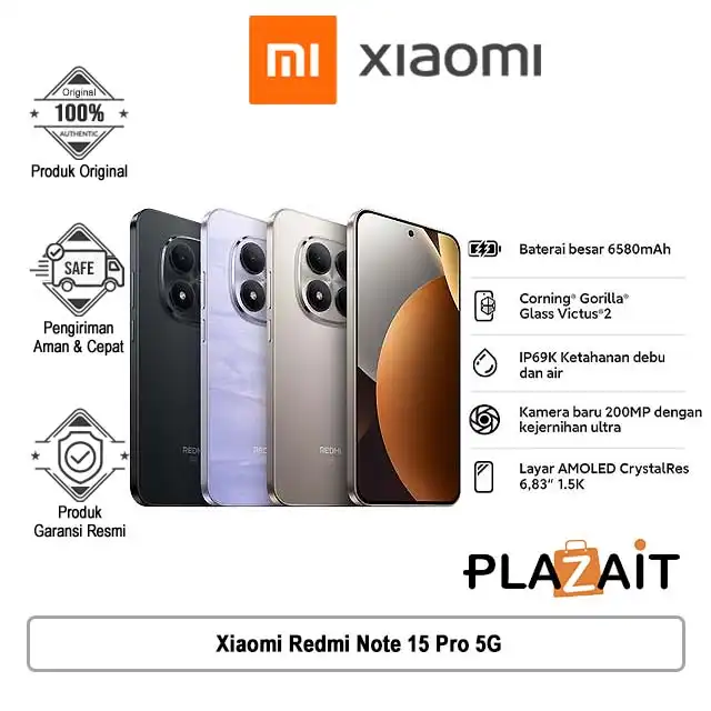 Xiaomi Redmi Note 15 Pro 5G 8GB/256GB | 12GB/512GB - Garansi Resmi