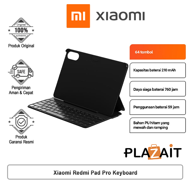 Xiaomi Redmi Pad Pro Keyboard ( US English ) Black - Garansi Resmi