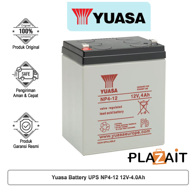Yuasa Battery UPS NP4-12 12V-4.0Ah