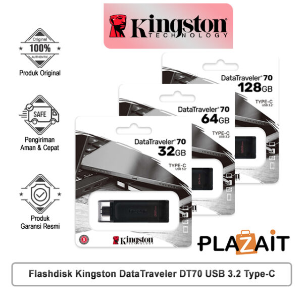Flashdisk Kingston Datatraveler Dt70 Usb 3.2 Type C