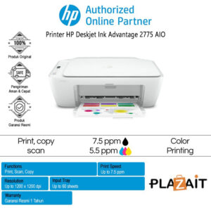Printer Hp Deskjet Ink Advantage 2775 Aio