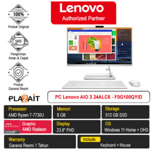 Pc Lenovo Aio 3 24alc6 F0g100qyid